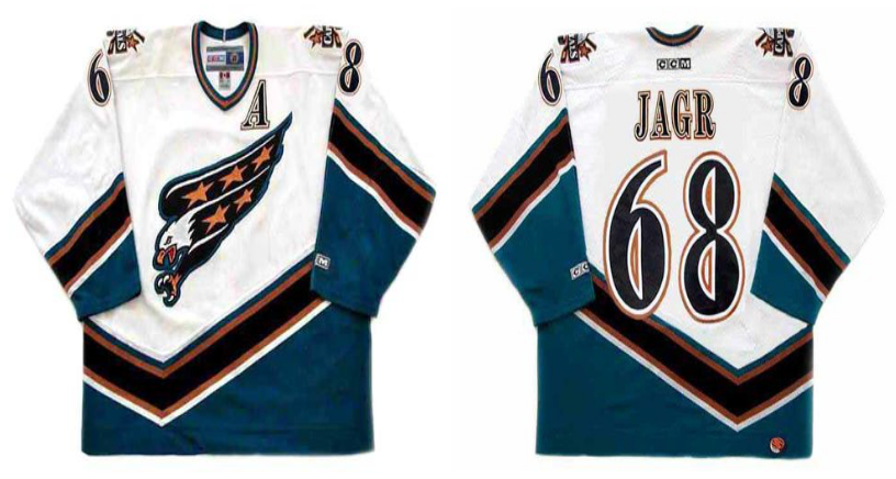 2019 Men Washington Capitals #68 Jagr white CCM NHL jerseys